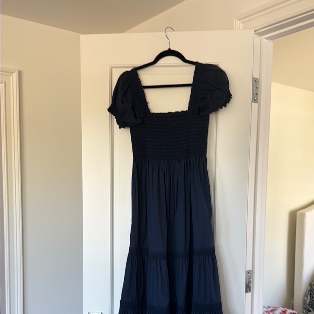 Tory Burch Navy Midi Dress
